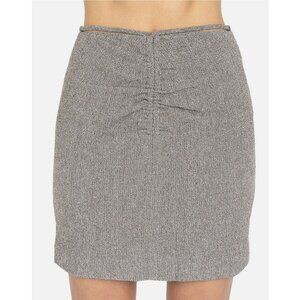 Nanushka Brown Sammy Crepe Melange Fitted Mini Skirt Medium NWT